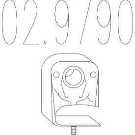 MTS 02.9790 Exhaust pipe support
