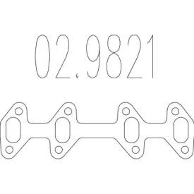 MTS 02.9821 Прокладка глушителя