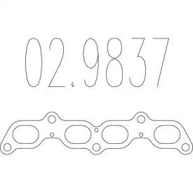MTS 02.9837 Прокладка трубы выхлопного газа MTS 02.9837 Прокладка трубы выхлопного газа