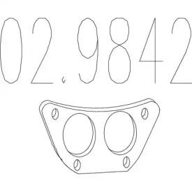 MTS 02.9842 Прокладка труби вихлопного газу