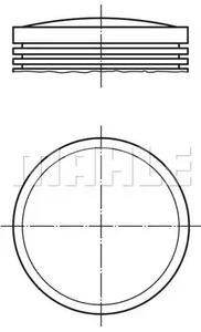 Mahle Original 012 25 00 Поршень