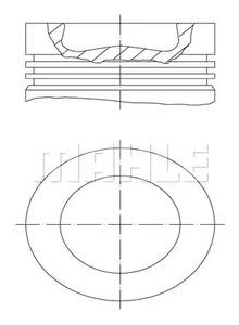 Mahle Original 005 38 22 Поршень
