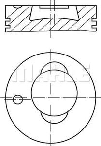 Mahle Original 003 83 00 Поршень двигуна