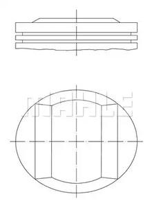 Mahle Original 005 21 01 Поршень Mahle Original 005 21 01 Поршень
