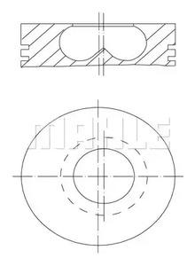 Mahle Original 007 04 00 Поршень