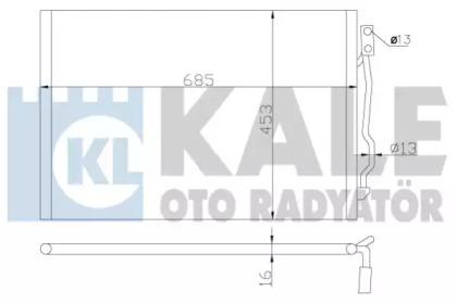 Kale Oto Radyator 343050 Випаровувач кондиціонера Kale Oto Radyator 343050 Випаровувач кондиціонера