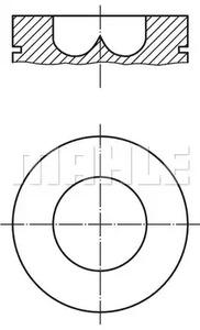 Mahle Original 008 05 02 Поршень Mahle Original 008 05 02 Поршень