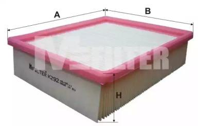 MFilter K 292 Фільтр повітряний MFilter K 292 Фільтр повітряний