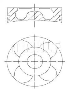 Mahle Original 040 06 01 Поршень двигуна