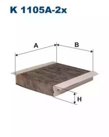 Filtron K1105A2X Фільтр салона Filtron K1105A2X Фільтр салона