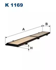 Filtron K1169 Фільтр салона Filtron K1169 Фільтр салона