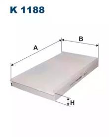 Filtron K1188 Фільтр салону Filtron K1188 Фільтр салону