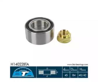 BTA H14022BTA Підшипник маточини колеса BTA H14022BTA Підшипник маточини колеса