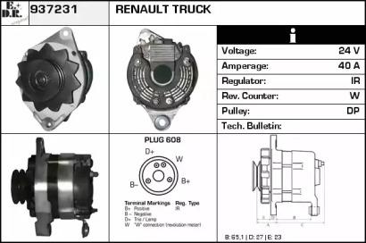 EDR 937231 Alternator assy
