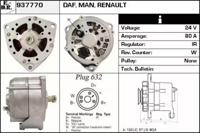 EDR 937770 Alternator assy