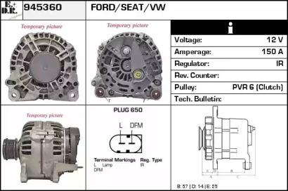 EDR 945360 Alternator assy