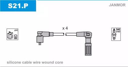 Janmor S21.P Дроти високовольтні системи запалювання Janmor S21.P Дроти високовольтні системи запалювання