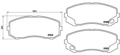 Brembo P 54 043 Brake pads Brembo P 54 043 Brake pads