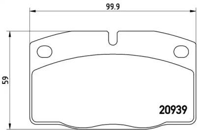 Brembo P 59 005 Brake pads Brembo P 59 005 Brake pads