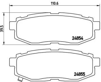 Brembo P 78 018 Brake pads