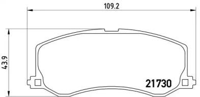 Brembo P 79 004 Brake pads
