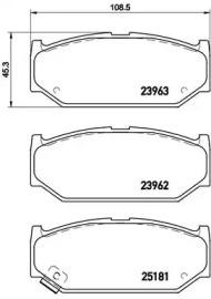 Brembo P 79 023 Brake pads Brembo P 79 023 Brake pads
