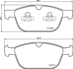 Brembo P 86 023 Brake pads
