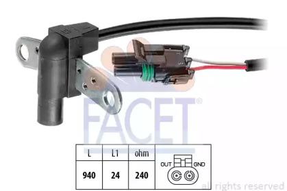 Facet 9.0010 Sensor assy crankshaft position Facet 9.0010 Sensor assy crankshaft position