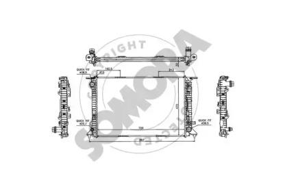 Somora 021740C Радіатор охолодження двигуна Somora 021740C Радіатор охолодження двигуна