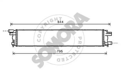 Somora 021744 Радіатор охолодження двигуна Somora 021744 Радіатор охолодження двигуна