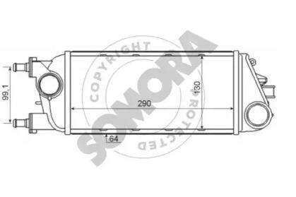 Somora 031545 Радіатор інтеркулера Somora 031545 Радіатор інтеркулера