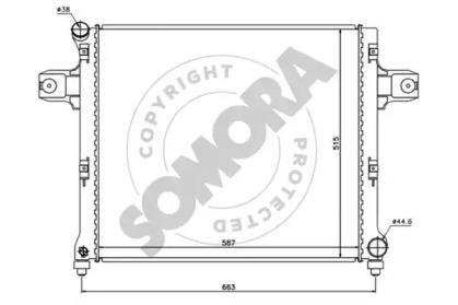 Somora 036240 Радіатор Somora 036240 Радіатор
