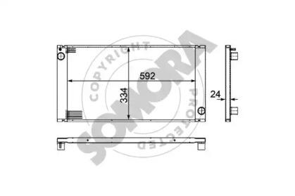 Somora 040140A Радіатор охолодження двигуна Somora 040140A Радіатор охолодження двигуна
