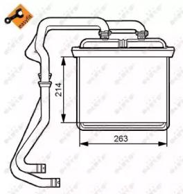 NRF 54215 Радіатор обігрівача салону NRF 54215 Радіатор обігрівача салону