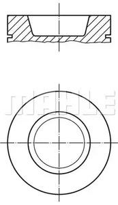 Mahle Original 229 49 00 Поршень Mahle Original 229 49 00 Поршень