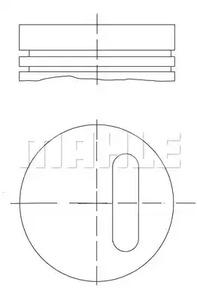 Mahle Original 021 01 00 Поршень двигуна