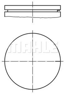 Mahle Original 021 03 00 Поршень Mahle Original 021 03 00 Поршень