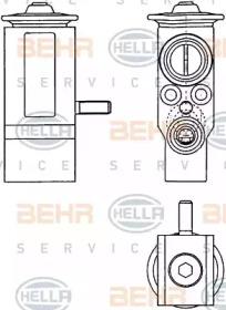 Hella 8UW 351 303-381 Розширювальний клапан кондиціонера