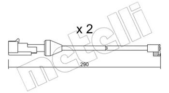 Metelli SU.204K Датчик зносу Metelli SU.204K Датчик зносу