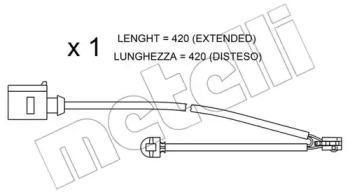 Metelli SU.217 Датчик зносу гальмівних колодок