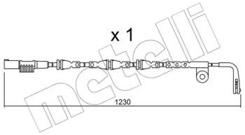 Metelli SU.257 Датчик зносу гальмівних колодок Metelli SU.257 Датчик зносу гальмівних колодок