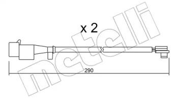 Metelli SU.260K Датчик зносу