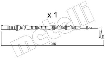 Metelli SU.283 Датчик зносу гальмівних колодок Metelli SU.283 Датчик зносу гальмівних колодок