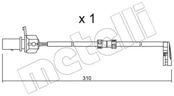 Metelli SU.290 Датчик зносу Metelli SU.290 Датчик зносу
