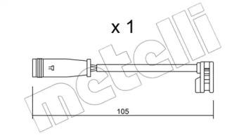 Metelli SU.313 Датчик зносу гальмівних колодок