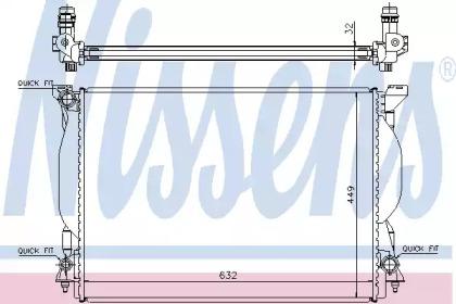Nissens 60306A Радіатор охолодження двигуна Nissens 60306A Радіатор охолодження двигуна