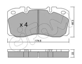 Cifam 822-268-0 Brake pads Cifam 822-268-0 Brake pads