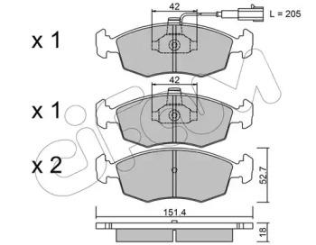 Cifam 822-274-0 Brake pads