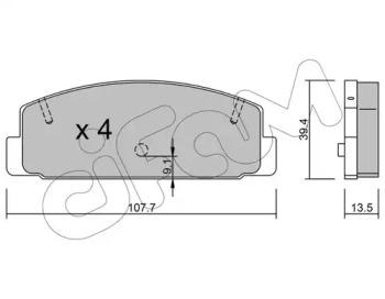 Cifam 822-302-1 Brake pads