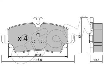 Cifam 822-310-1 Brake pads Cifam 822-310-1 Brake pads